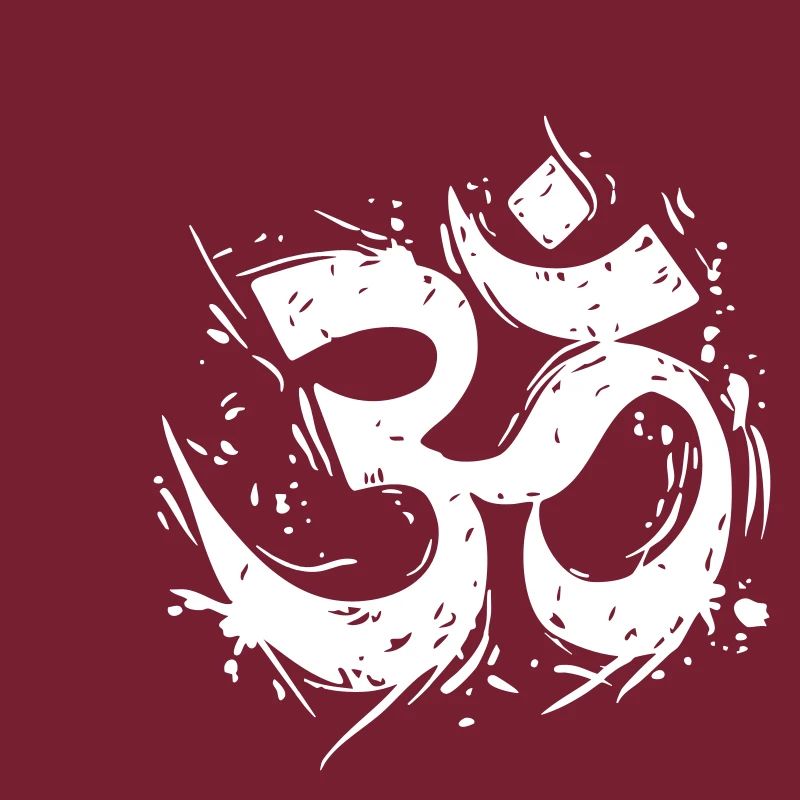 Om-Symbol im dynamischen Grunge-Design