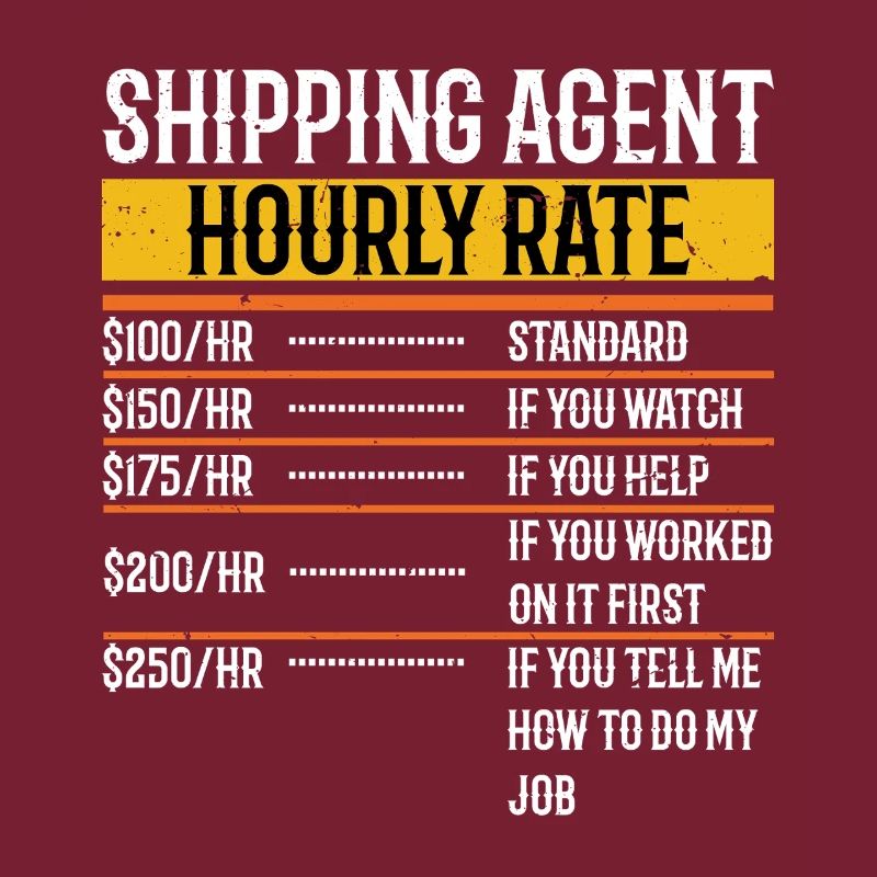Funny Shipping Agent Hourly Rate