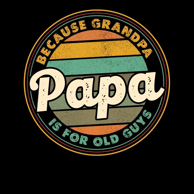 Insigne rétro Papa Coucher de soleil