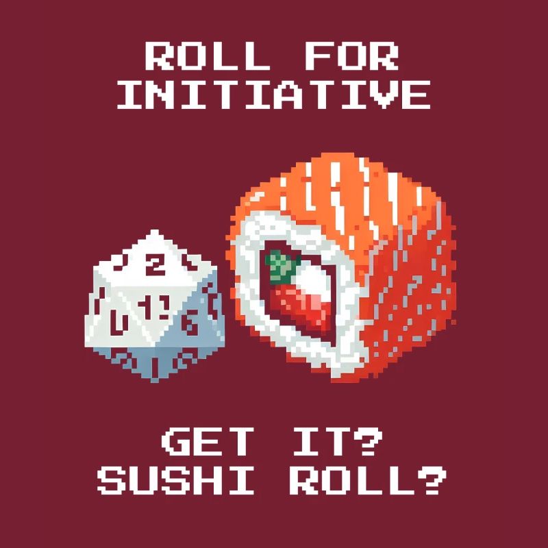 Lancer l’initiative | Jeu de mots sur le Sushi Roll