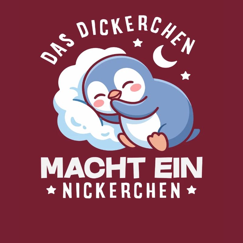 Das Dickerchen macht ein Nickerchen Pinguin