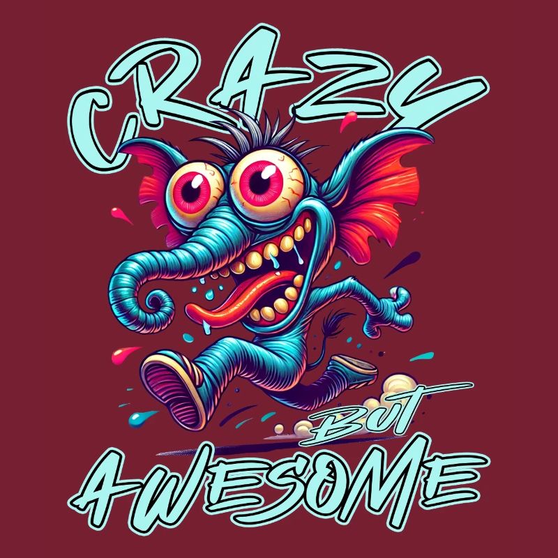 Crazy but Awesome Elefant Comic Stil