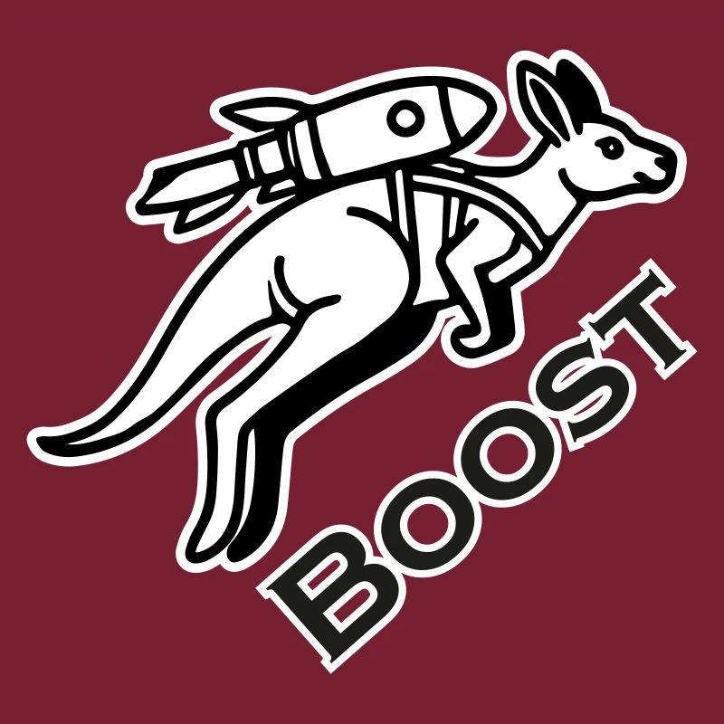 Kangaroo With Jetpack - Boost Design
