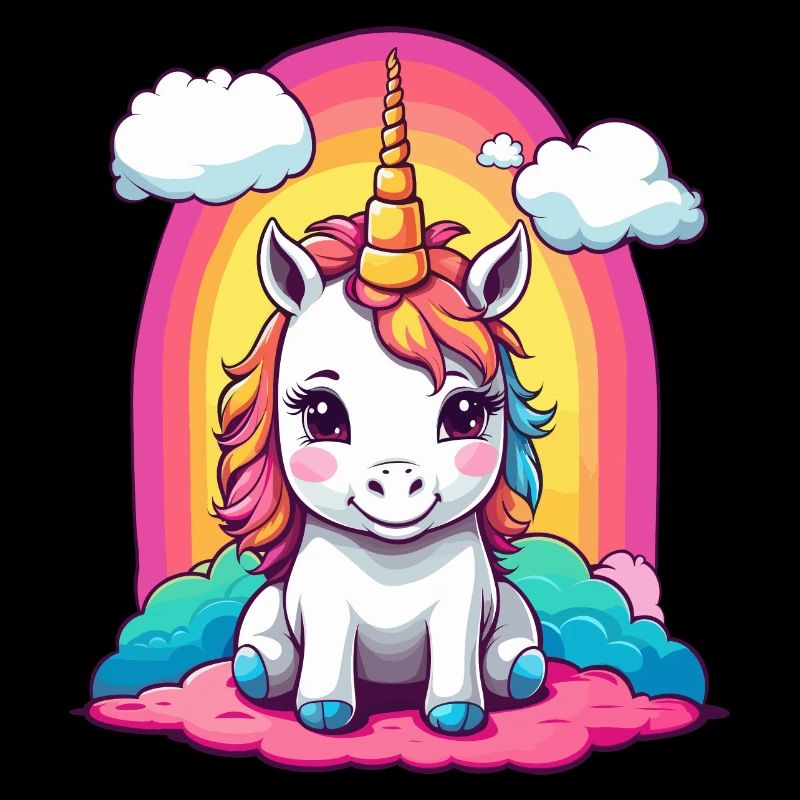 Mignon bébé licorne