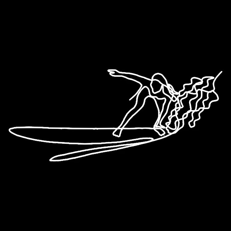 Surfen weiß