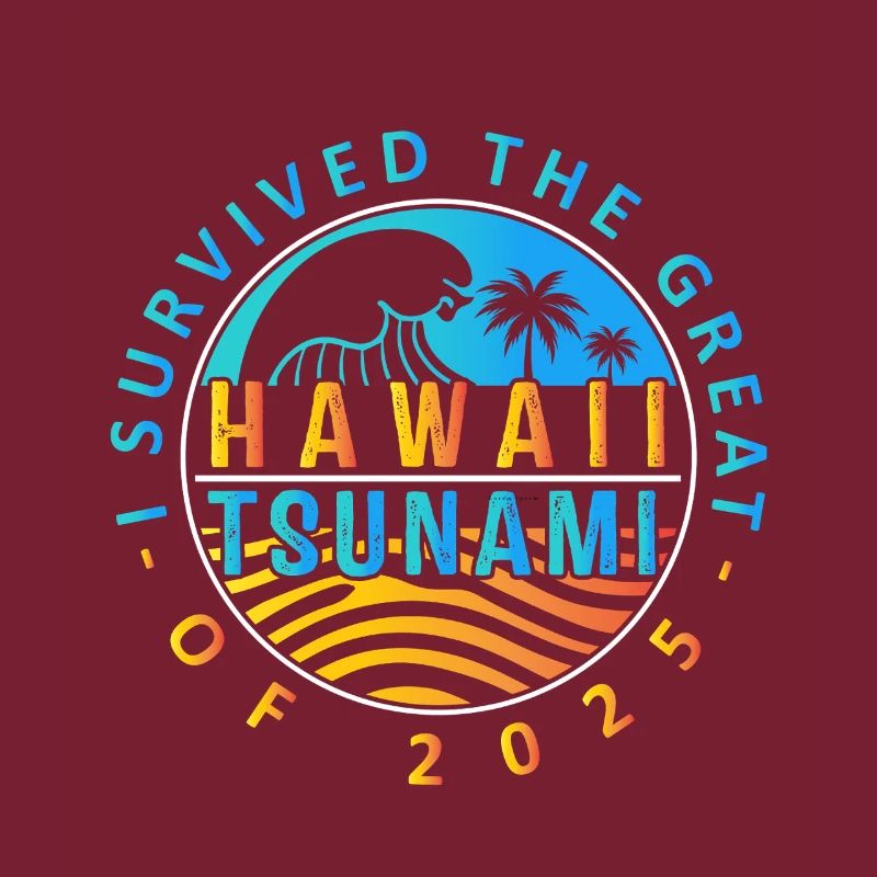 Hawaii Tsunami Survived Badge