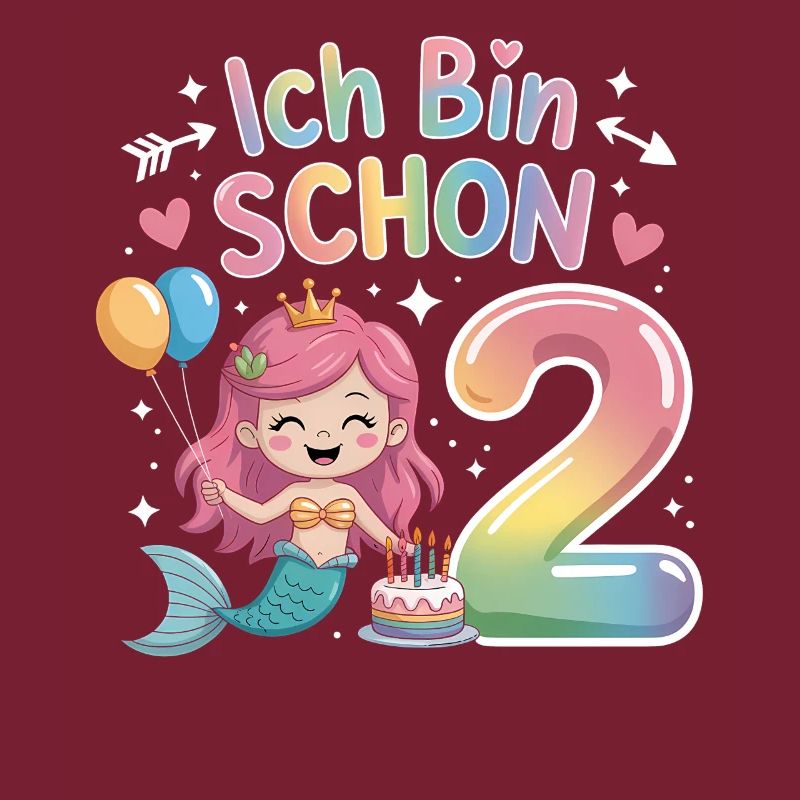 Ich Bin Schon 2 Meerjungfrau Geburtstag