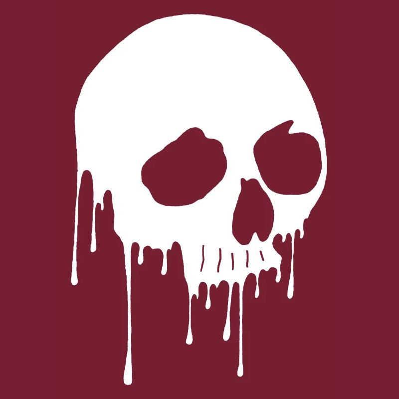 White skull and graffiti