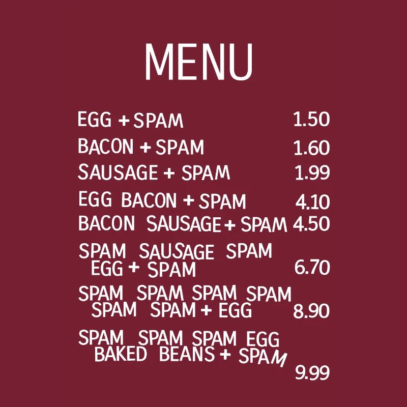 Menu Alimentaire Particulièrement Saugrenu