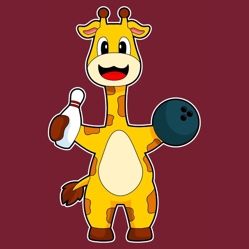 Boule de bowling girafe