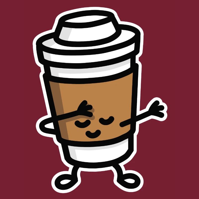 Dab / dabbing cardboard coffee cup