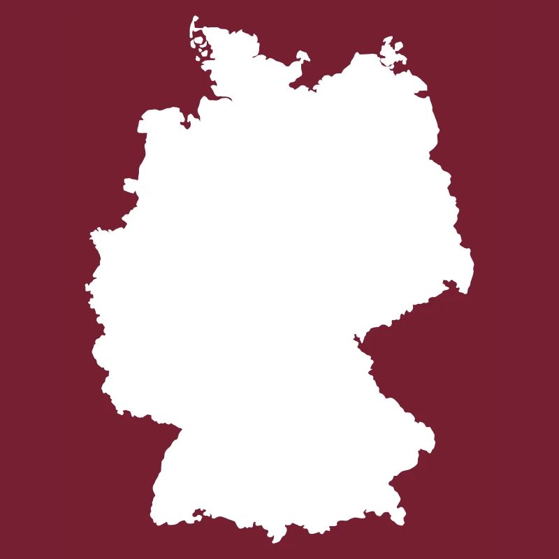 Germany Map Silhouette Contour