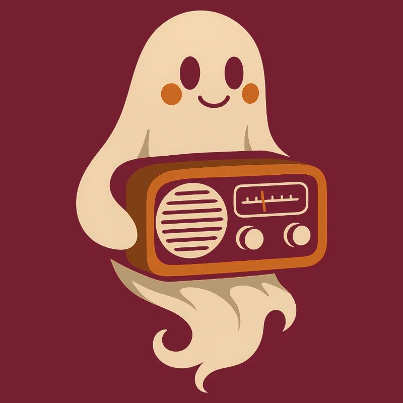 Geist mit Retroradio