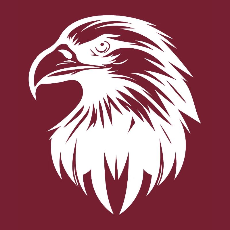 Élégant logo d’aigle dans le style tatouage