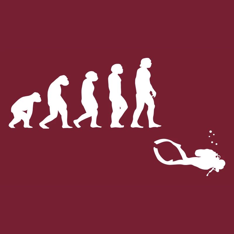 Evolution Tauchen mit Gerät
