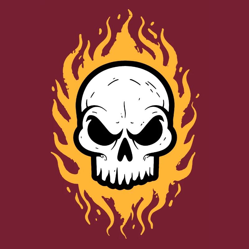 Flames Skull