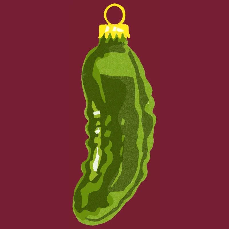 Weihnachtskugel " Saure Gurke"