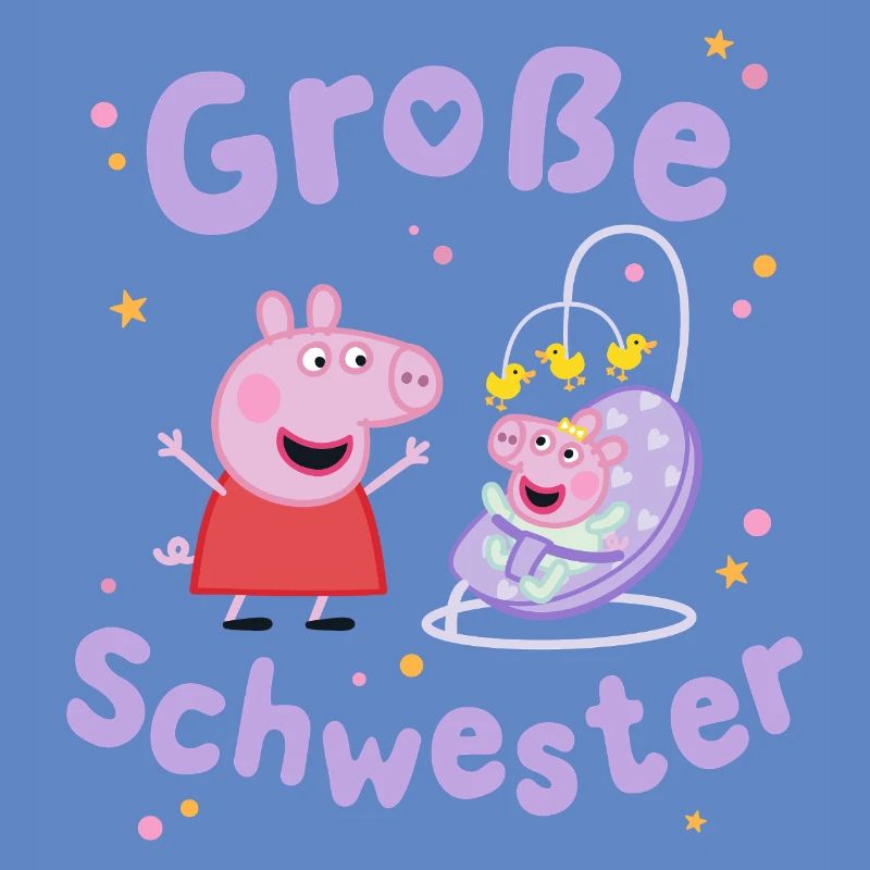 Peppa Pig Design Große Schwester Peppa Mit Evie
