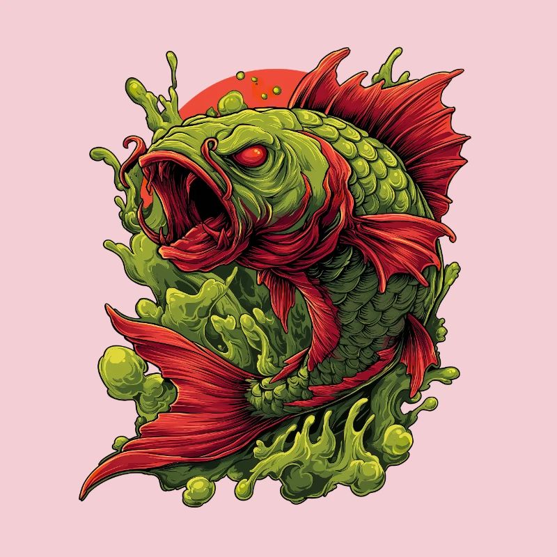 Smaragd-Koi-Wut-Spritzer