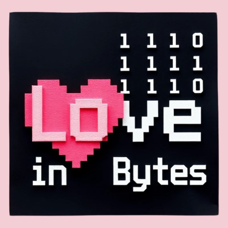 Liebe in Bytes Pixel Art