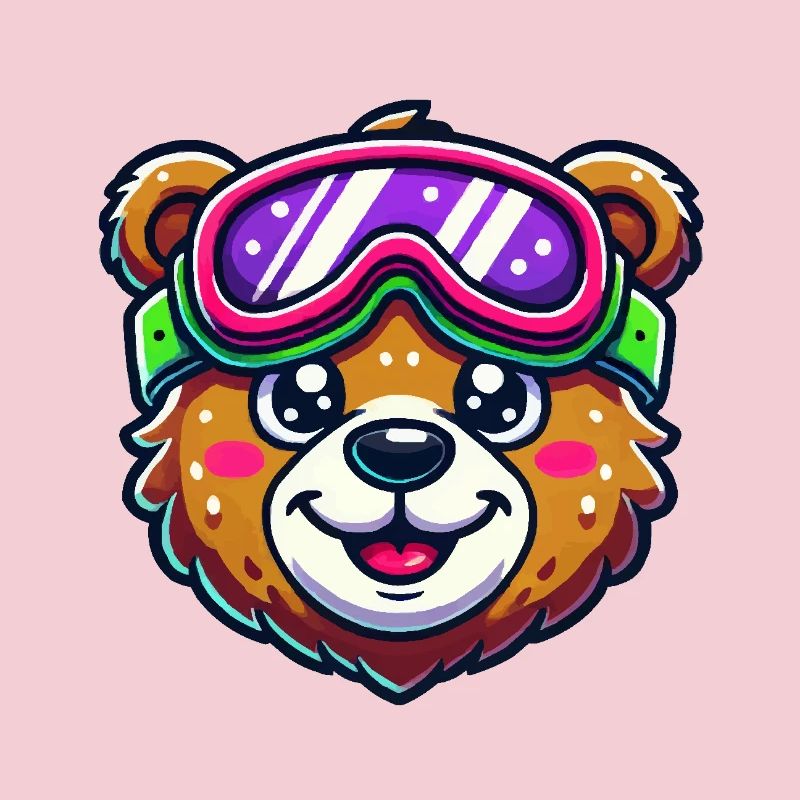 bär comic skibrille