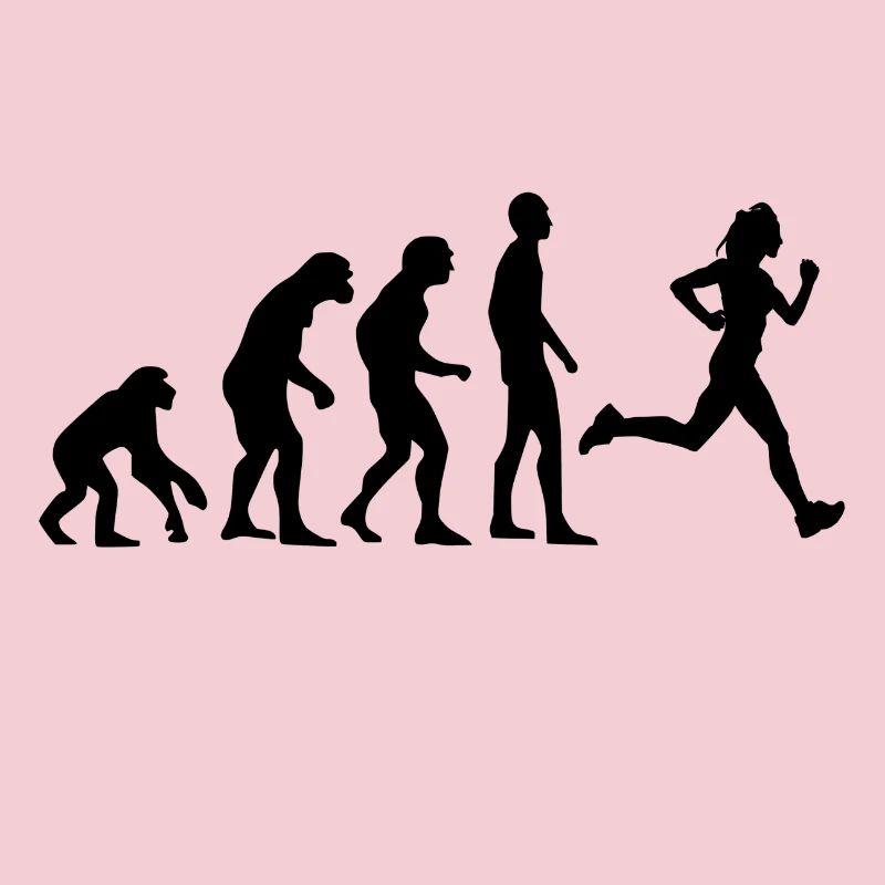 Human Evolution Running Jogging Joggen Geschenk