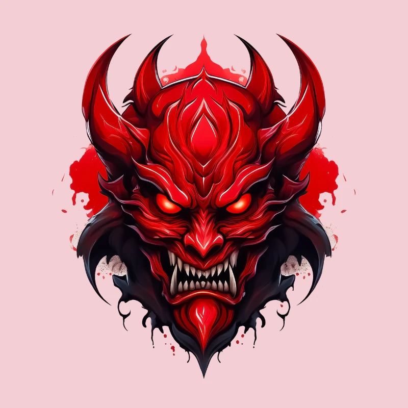 Wild angry pugnacious combative motivational Devil