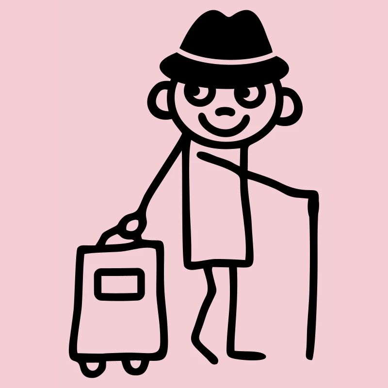 Man with trolley