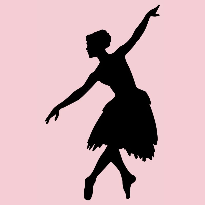 Vektor Balletttänzer Silhouette