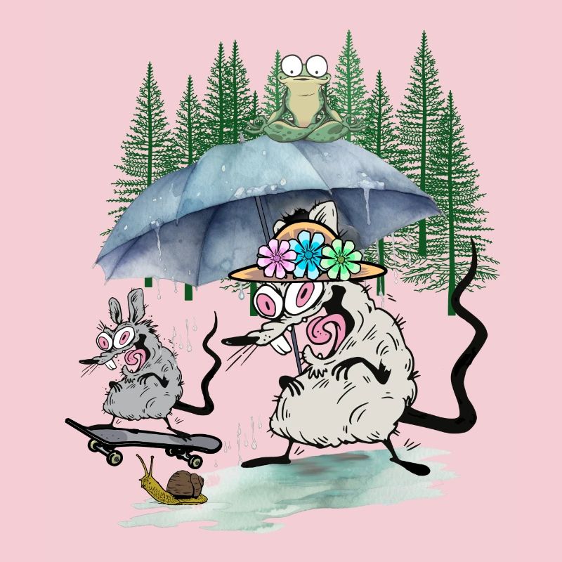 Family Mouse Forest Excursion Leisure Rat Rats