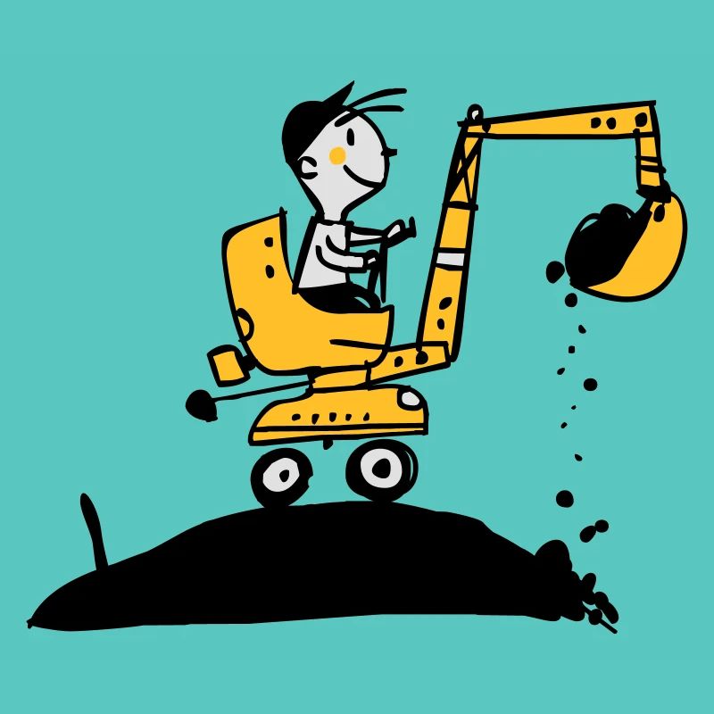 Bagger im Retro Stil