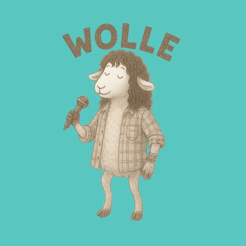 Wolle Schaf mit Mikrofon