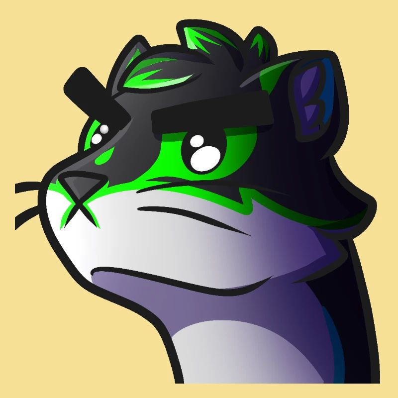 Wolf Neon Graphic