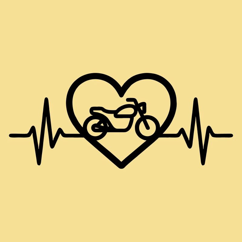 Motorrad Herz Biker Leidenschaft