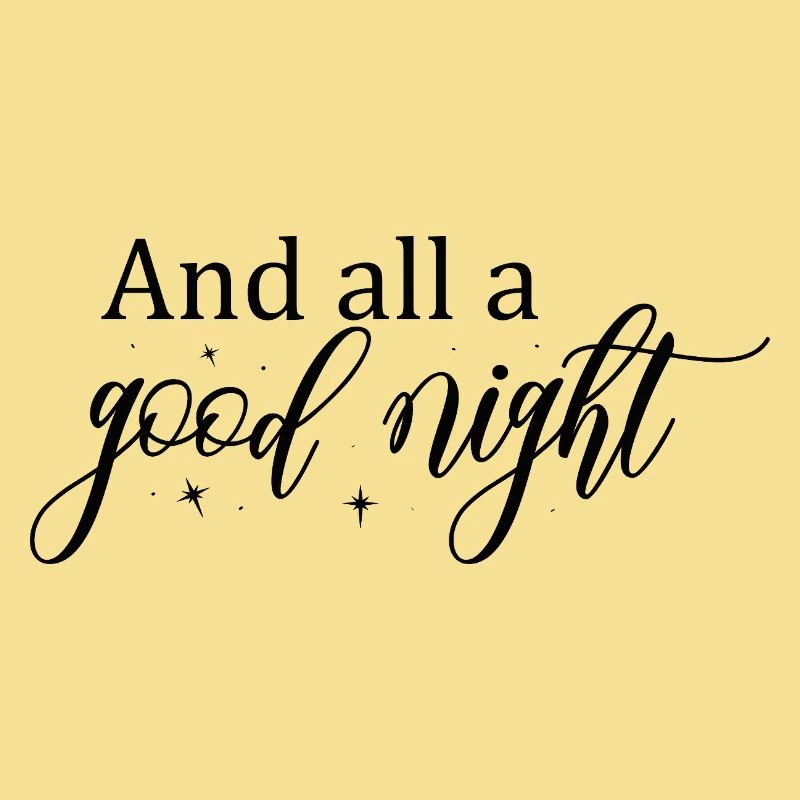 Good Night Script with Stars