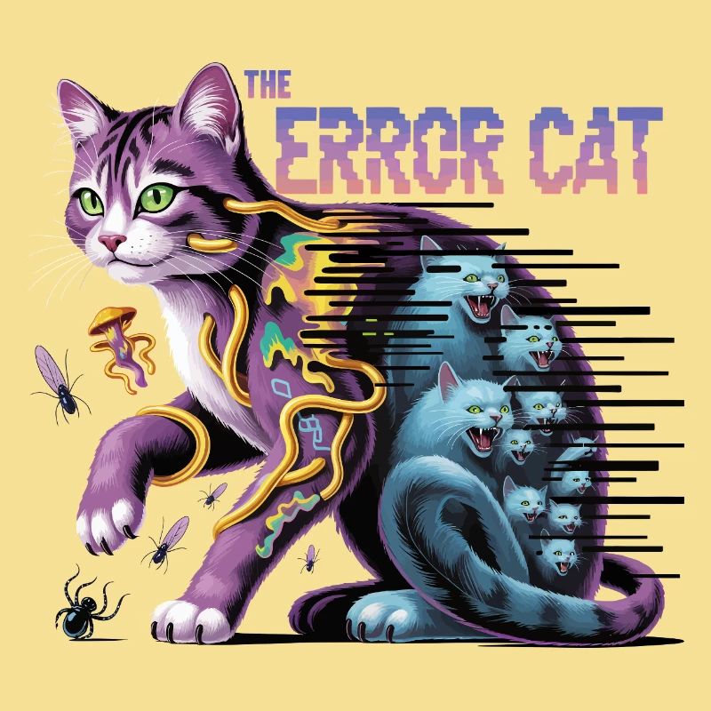 Die irrende Katze Digitale Kunst