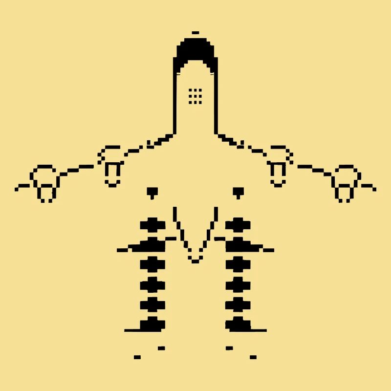 Flugzeug Pixel Kunst