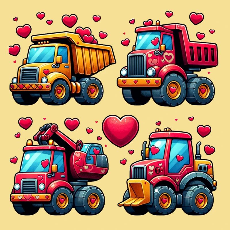 Tiny Builders' Affection - Construction T-Shirt