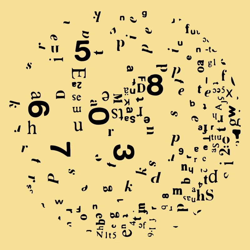 Numbers and letters