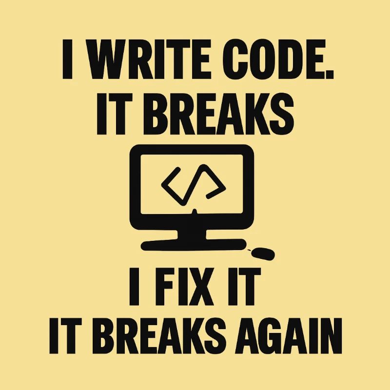 J’écris du code – T-shirt de programmeur drôle