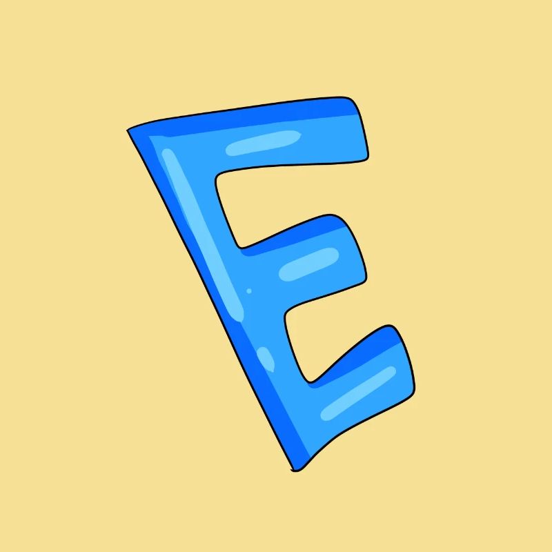Buchstabe E Anfangsbuchstabe