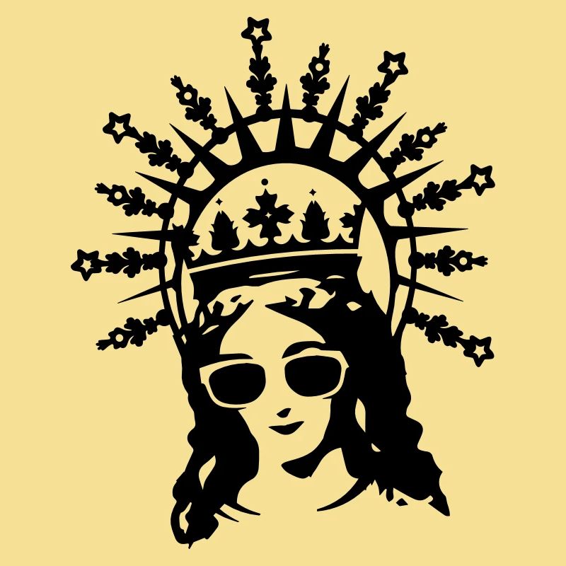 Mutter Gottes mit Sonnenbrille