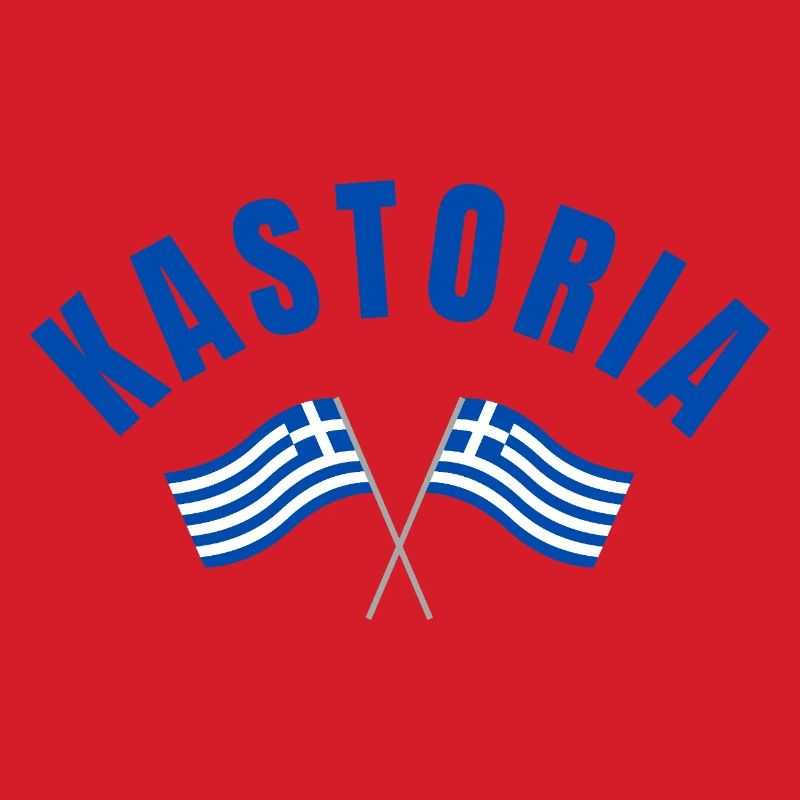 Drapeaux grecs de Kastoria
