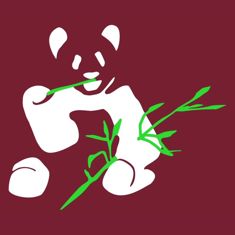 Panda avec bambou