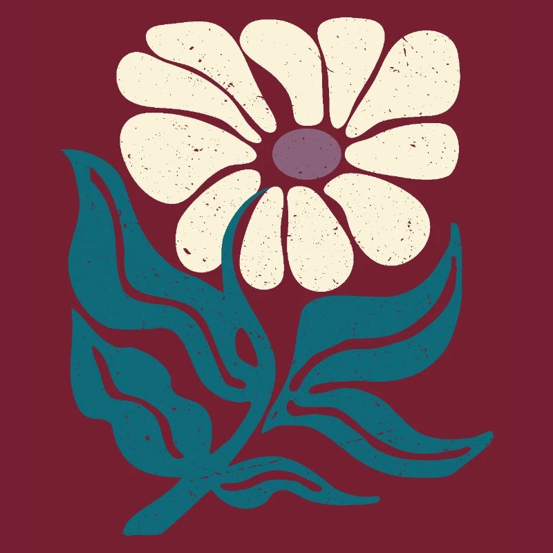 fleur rétro