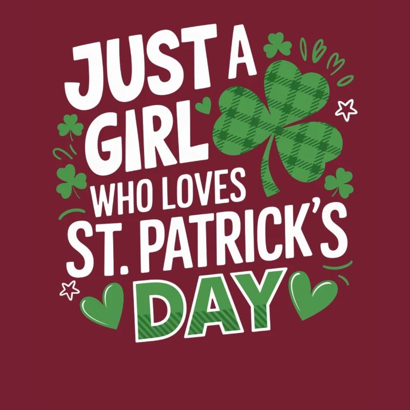 Nur ein Mädchen liebt St. Patrick's Day