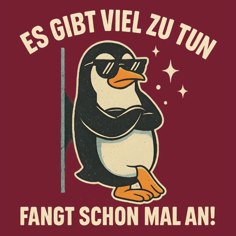Pinguin mit Sonnenbrille Statement
