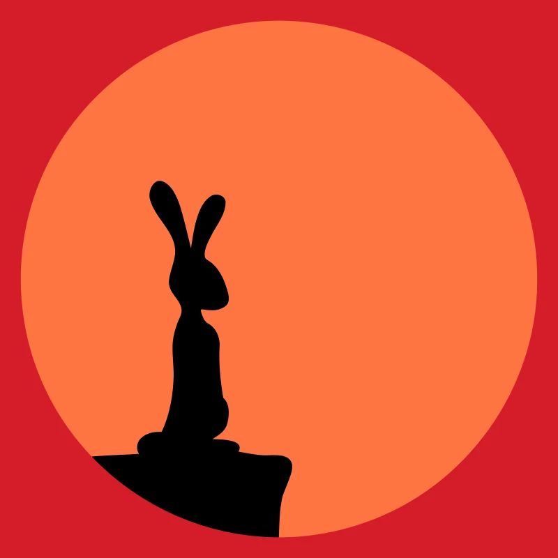 Rabbit Moon Cliff Mountain Night Round Sun Peeps Stands