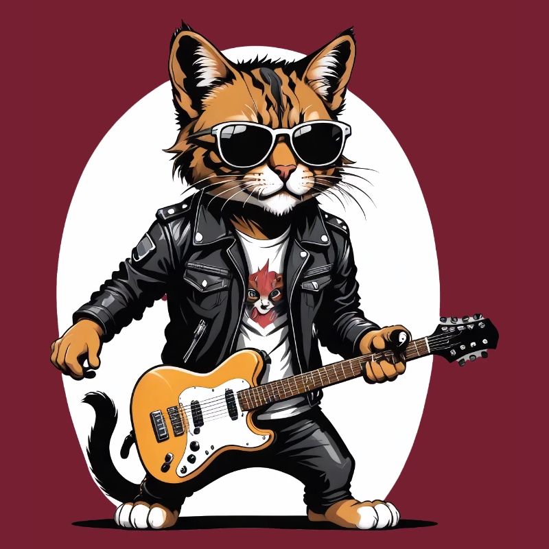 Cat Rocker Katze HardRock Geschenk