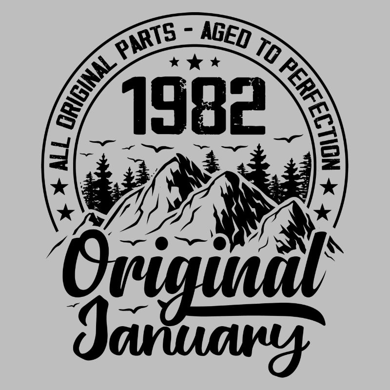 1982 janvier Original 42 Ans cadeau Anniversaire